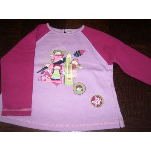 Sweat Baby University Rose Imprimé Taille 3 Ans