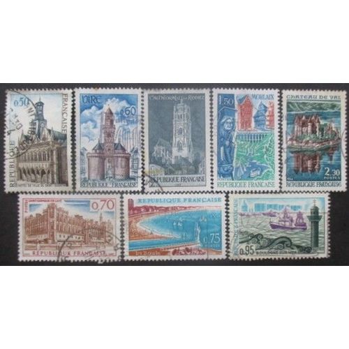 France Série N°1499 Au 1506 Sites Et Monuments Oblitérés