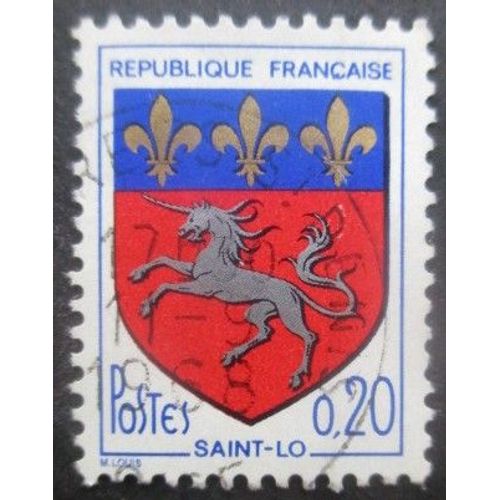France N°1510 Armoirie De St Lo Oblitéré