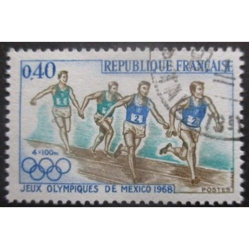 France N°1573 Jeux Olympiques De Mexico 1968 Oblitéré