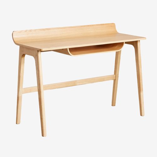 Bureau En Bois Colman 120x50 Cm Marron Chêne