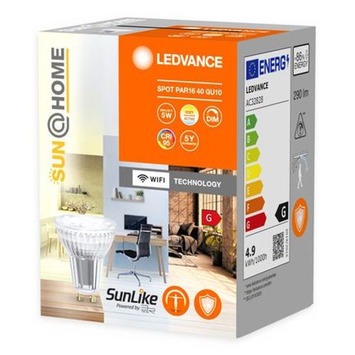 Ampoule Connectée Smart+Sunhome Spot 50w Gu10 Variation De Blancs