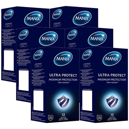 Manix Lot De 6 Boites De 12 Préservatifs Ultra Protect