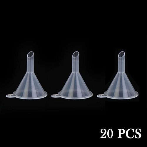 20 Pcs Mini Entonnoir Petit Entonnoir Petit Entonnoir Polyvalent Pour Bouteilles De Laboratoire Sable Art Parfums Épices Transparent