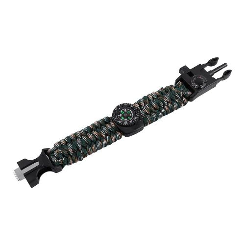 Bracelet Extérieur Kit De Survie Bracelet À Boucle À Dégagement Rapide (Camouflage)