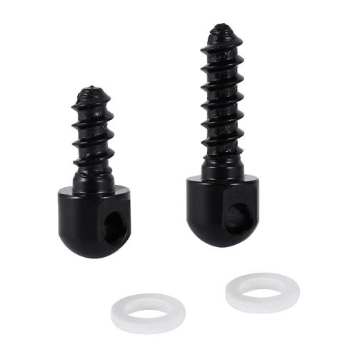 2pcs Sling Pivot Vis Goujons Base Avec Entretoises Blanches S'adapte À La Plupart Des Chasses Au Fusil De Chasse