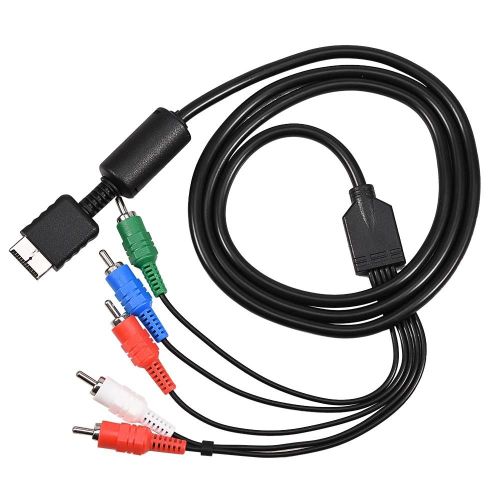 Câble AV RCA 1,5 m de composant Cordon audio vidéo pour Sony Playstation PS2 / PS3