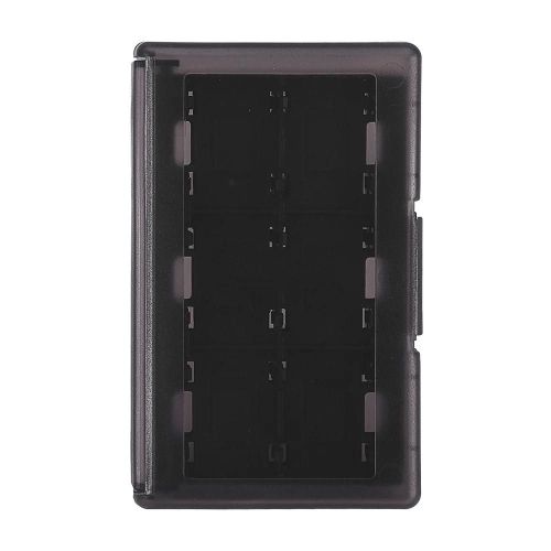 24-En-1 Tf Card Box Jeu Carte Mémoire Étui Support De Rangement Pour Nintendo Switch Noir