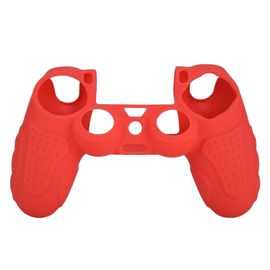 Console De Jeu En Silicone Antidérapante Gamepad Protection Case Cover Handle Grip Pour Ps4 (Rouge)