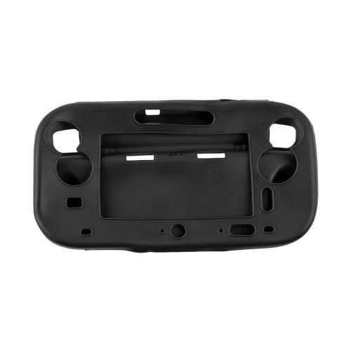 Housse De Protection De La Peau En Silicone Souple Pour Nintendo Wii U Gamepad Controller Noir