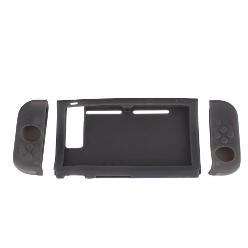 Housse De Protection En Silicone Pour Manette Et Console Nintendo Switch (Gris)