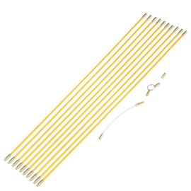 10pcs 4mm fibre de verre fil de course câble électrique poisson ruban pull & push kit (58cm)