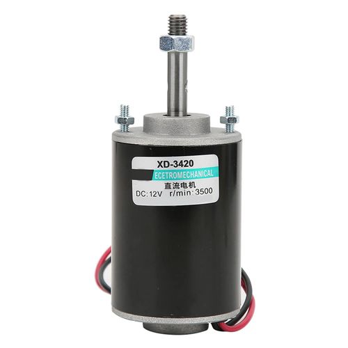 Moteur à courant continu à aimant permanent 12 / 24V 30W haute vitesse CW / CCW pour générateur de bricolage (12V 3500rpm)