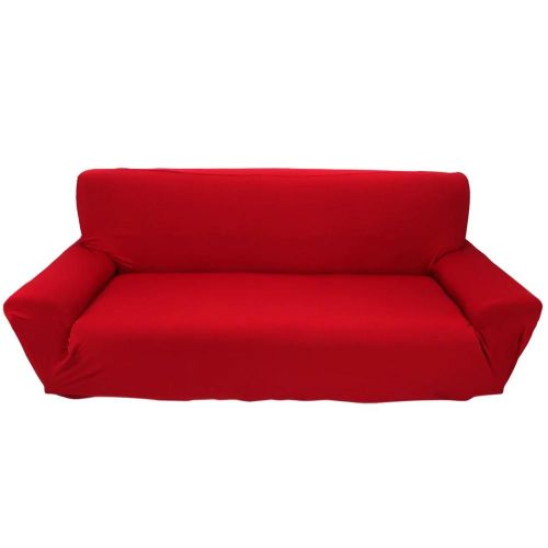7 Solide Couleur Pure Maison Canapé Housse Housse De Canapé Extensible 3 Places Nouveau Bourgogne