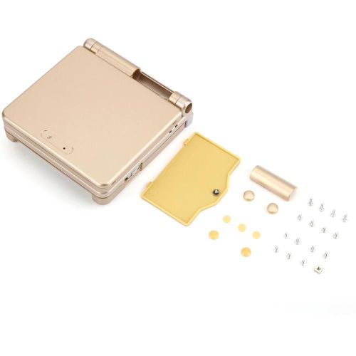 Pour Nintendo Game Boy Advance Gba Sp Housse De Protection Abs Housse De Réparation Pièces Kit Or