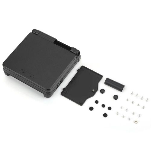 Pour Nintendo Game Boy Advance Gba Sp Housse De Protection Abs Kit De Pièces De Réparation Noir