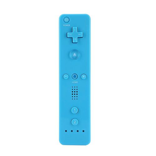 Télécommande De Jeu Sans Fil Gauche + Droite Avec Étui En Silicone Pour Nintendo Wii Bleu