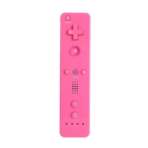 Télécommande De Jeu Sans Fil Gauche + Droite Avec Étui En Silicone Pour Nintendo Wii Rose