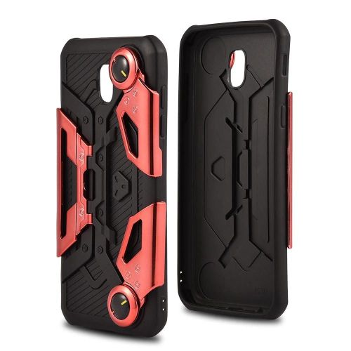 Crabe Type Mécanique Jeu Poignée Stand Case Cover Pour Samsung J330 / J3 Pro Rouge Chinois