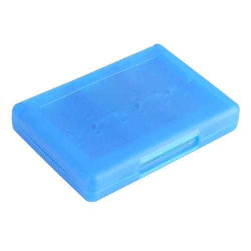 28 En 1 Pp Carte De Jeu En Plastique Boîtier Porte-Cartouche Boîte De Rangement Pour Nintendo 3ds Dsl Dsi Ll Bleu