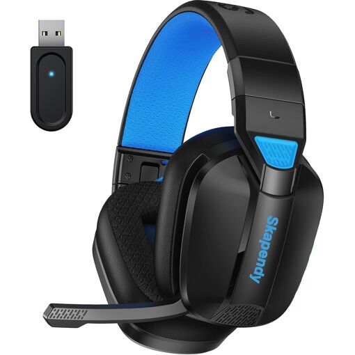 Casque Gaming Sans Fil Bluetooth 2,4 GHz Avec Micro - Compatible PS5, PS4, PC, Neuf, Suppression De Bruit