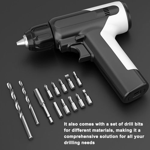 Perceuse électrique portative 10N¡¿m 7,2 V Tournevis électrique Multifonctionnel Perceuse électrique sans fil Portable Ménage USB Tournevis électrique rechargeable