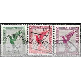 Allemagne, Rép. De Weimar 1926 / 27, Beaux Timbres De Poste Aérienne Yvert 27 28 Et 29, Aigle Impérial Stylisé.