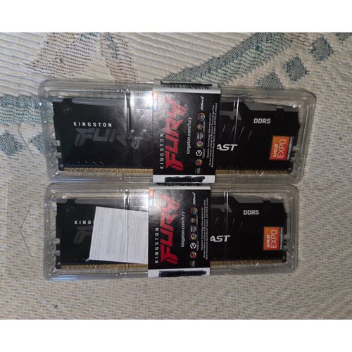 Kingston Mémoire RAM Fury Beast RGB CL4 16GB 2x8GB DDR5 6000Mhz
