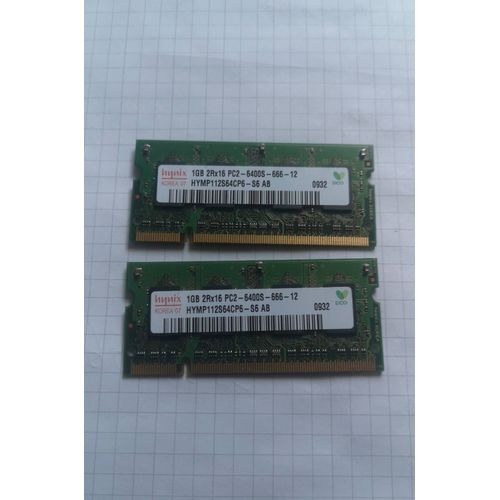 Carte mémoire DDR2 1GB 2RX16 PC2-6400-666-12