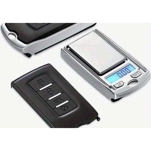 1 pc Mini balance électronique avec écran LCD rétroéclairé, précision de 0,01 g, balance de pesage portable à bouton poussoir clé pour bijoux, herbes, aliments