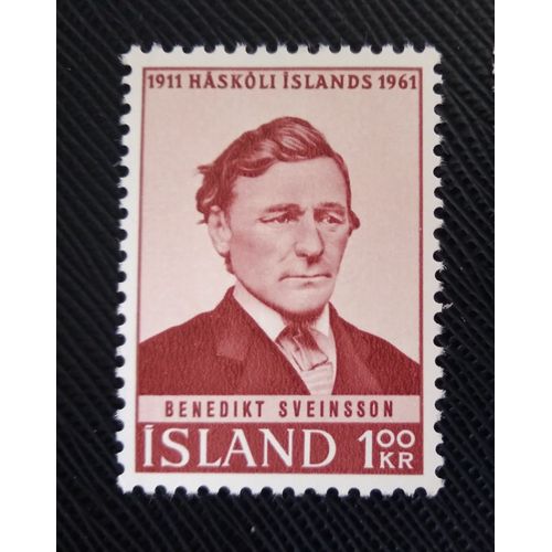 Timbre Islande Y T 313 Benoît Sveinsson 1961 (040509 )