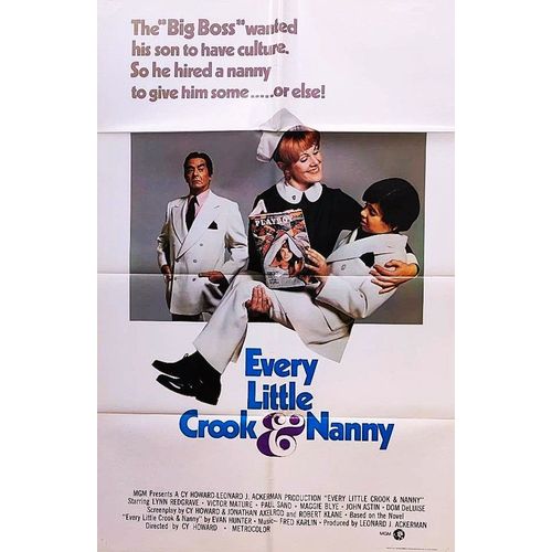 *** Every Little Crook & Nanny De Cyd Howard - 1972 - Lynn Redgrave - Victor Mature - Affiche Cinéma Originale U.S.A. - 69 X 104 - Très Bon Etat ***