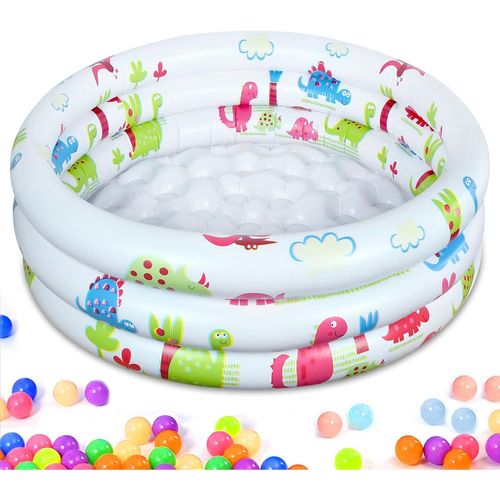 Piscine Enfant, Piscine Gonflable Enfant, Pataugeoire Gonflable Bebe, Pataugeoire Gonflable, Ø 90x22cm Piscine Gonflable Ronde, Baignoire Gonflables Bébé pour Enfants Intérieur et Extérieur