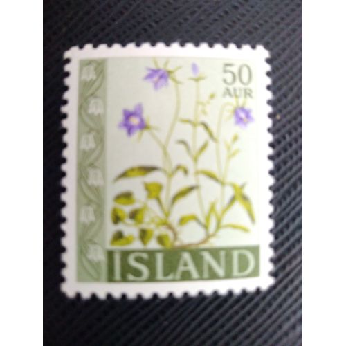 Timbre Islande Y T 302 A Campanule 1962 (040509 )