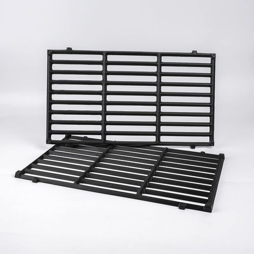 44,5 CM Grille Cuisson pour Weber Spirit I & II 200, Spirit 200 E-210, E-220, S-210, S-220 (Boutons de Commande Avant), Fonte Pieces Detachees Grille pour Weber Barbecues à Gaz