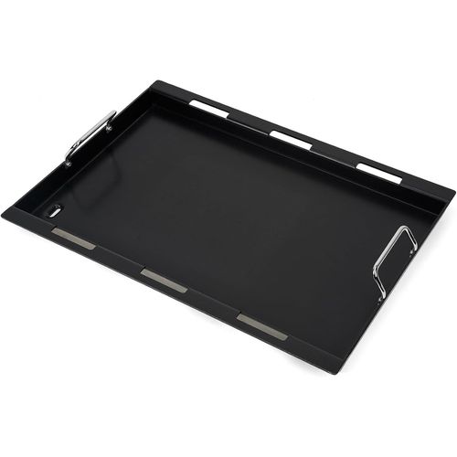 BBQ Plancha pour Weber Spirit I & II 300 Series, Plaque Pièces de Rechange pour Weber Spirit S-310 S-320 E-310 E-320 Barbecues à Gaz, Ceramic Coating, avec Poignée, 59,5 × 43,7 × 3,8cm, Noir