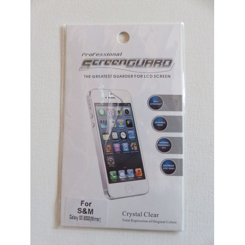 Film Ecran Samsung Galaxy S3 -I9300 - Transparent - Screenguard