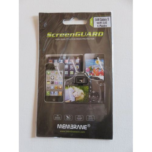 6 Films De Protection D'Écran Samsung Galaxy S Wifi 3.6 Screenguard