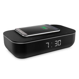 Radio Enceinte Wi FI, THOMSON CR300IVCA Horloge numérique et Chargeur sans Fil avec Amazon Alexa intégré