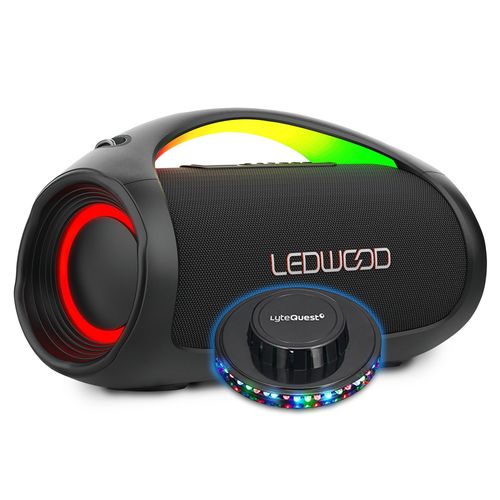 Enceinte Hifi Autonome 500W Ledwood XTR500 Buetooth USB, IPX6, PowerBank, Multiple Link, 110W RMS, Batterie 7000mAh, Lumière LED