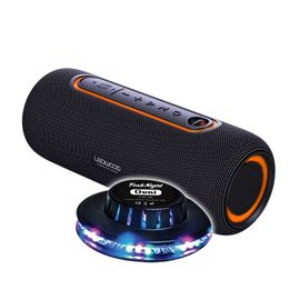 Enceinte Nomade LEDWOOD XTREM140 LD-XT140BT-BLACK, 100W/10W RMS, Bluetooth 5.0, TWS, Etanche IPX5, Autono. 6H, Jeu Lumière Ovni