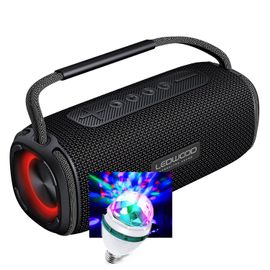Enceinte sur batterieLedwood XTR160 Black, 200W, Effet LED, Bluetooth,TWS, Protection IPX6, USB, SD - 20W RMS, Ampoule LED