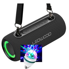 Enceinte Autonome 200W Hifi Ledwood XS200, Effet LED, Buetooth, RADIO FM, IPX5, Assistant Voc, 20W RMS, Batterie 2000mAh, Diams