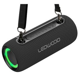 Enceinte Hifi Autonome 200W Ledwood XS200, Effet LED, Buetooth, RADIO FM, IPX5, Assistant Vocal, 20W RMS, Batterie 2000mAh