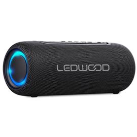 Enceinte Hifi Autonome 100W Ledwood XS100, Effet LED, Buetooth USB, TWS, IPX5, Assistant Vocal, 10W RMS, Batterie 2000mAh