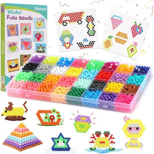 Shiba-Recharge De Perles De Fusible Artisanales 3200 Perles En 32 Couleurs Pour Enfants À Partir De 4 Ans Pour Débutants Jouer Aux[2