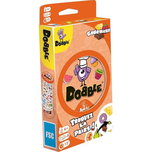 Shiba-Asmodee - Dobble Gourmandise - Jeu De Cartes Pour Enfants Dès 4 Ans - Jeu De Société De Rapidité - Trouvez La Paire - Boite [2