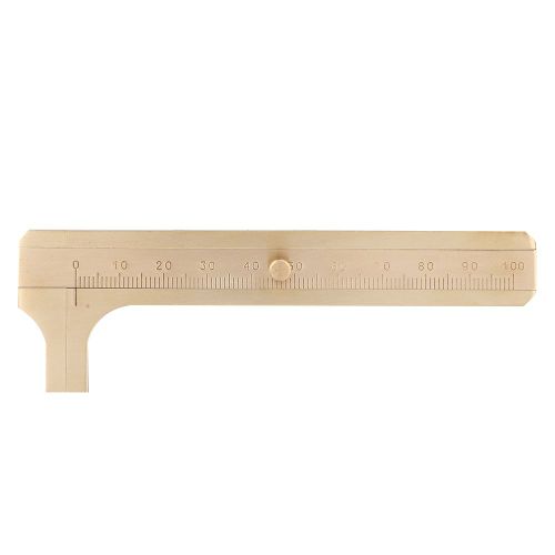 Pied à coulisse en laiton, règle de mesure de bijoux à échelle unique 0-100mm