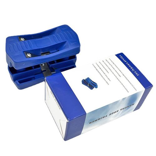 Coupe-bande de chant bleu pour le travail du bois, coupe manuelle du bois
