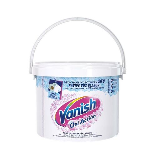 VANISH Détachant Oxi Action Blanc Poudre efficace dès 20° Pot de 2,7Kg